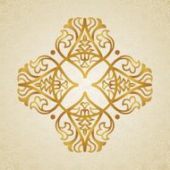 Vector baroque ornament in Victorian style N79