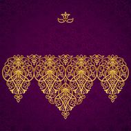 Vector baroque ornament in Victorian style N80