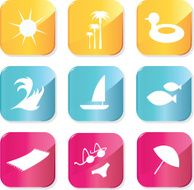 Summer icon set N5