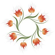 Vector Floral Swirl