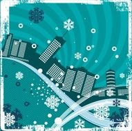 Urban Winter Background