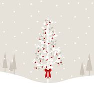 Snowy Tree Scene