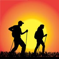 Vector Silhouette Of People N883
