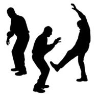 Vector Silhouette Of People N891