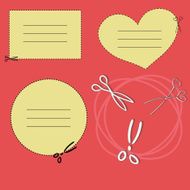 Scissors and cutting lines