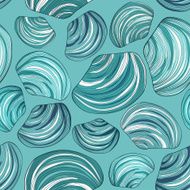 Seamless pattern of seashells N9