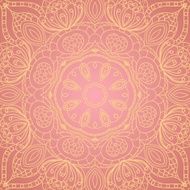 background with lace circle hand drawn ornament N10