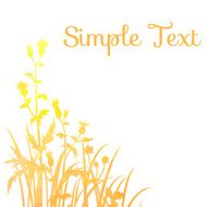 Silhouettes of flowers and grass N68