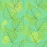 seamless vector pattern with leaves