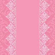 Vector seamless baroque damask luxury pink background