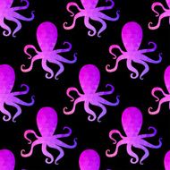 Seamless pattern with octopus N2