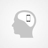 Head and smartphone