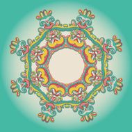 background with lace hand drawn colorful ornament N2