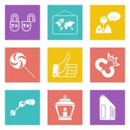 Color icons for Web Design set 35