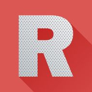 Flat Letter R