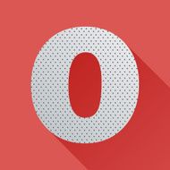 Flat Letter O