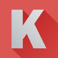 Flat Letter K