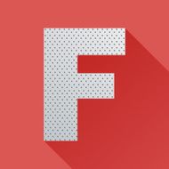 Flat Letter F