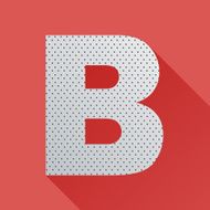 Flat Letter B