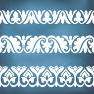 Seamless floral tiling border N5