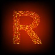 Fire letter R