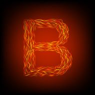 Fire letter B