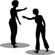 Dancer woman silhouette N68
