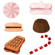 Set of sweets Cartoon eps10