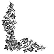 Vector floral background Russian traditional ornament Hohloma N5