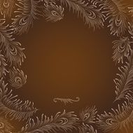 Peacock Feathers Template