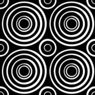 Geometric abstract monochrome seamless pattern with circles N7