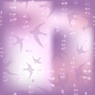 lila? swallows and plants silhouettes of birds