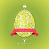 Easter egg with floral elements N18