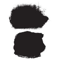 Splash blot banner set in black on white abstract watercolor N10