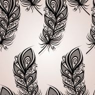 Seamless pattern with feathers N53