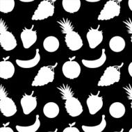 seamless pattern with fruits and berries N13