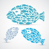 Fish Shaped Set Illustration