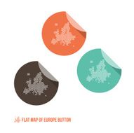 Map of Europe Button