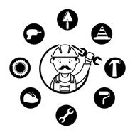 Industrial Worker - Icon Set