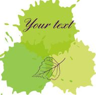 abstract background with leaf