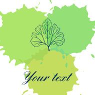 abstract background with leaf N2