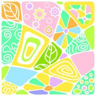 Background mosaic with pattern
