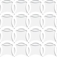 Geometric abstract white seamless pattern with circles N2