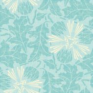 turquoise floral seamless pattern N4