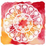 Elegant lacy doily Crochet mandala N18