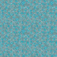 turquoise floral ornament