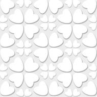 Seamless pattern with four leaf lucky clovers N4