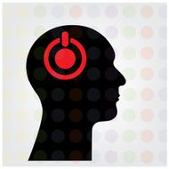 Creative silhouette head Idea concept N2