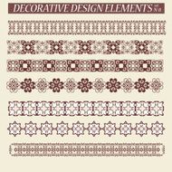 Set of decorative ornaments N2