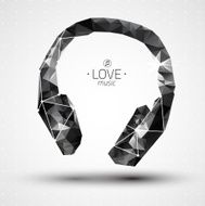 vector icon of headphone